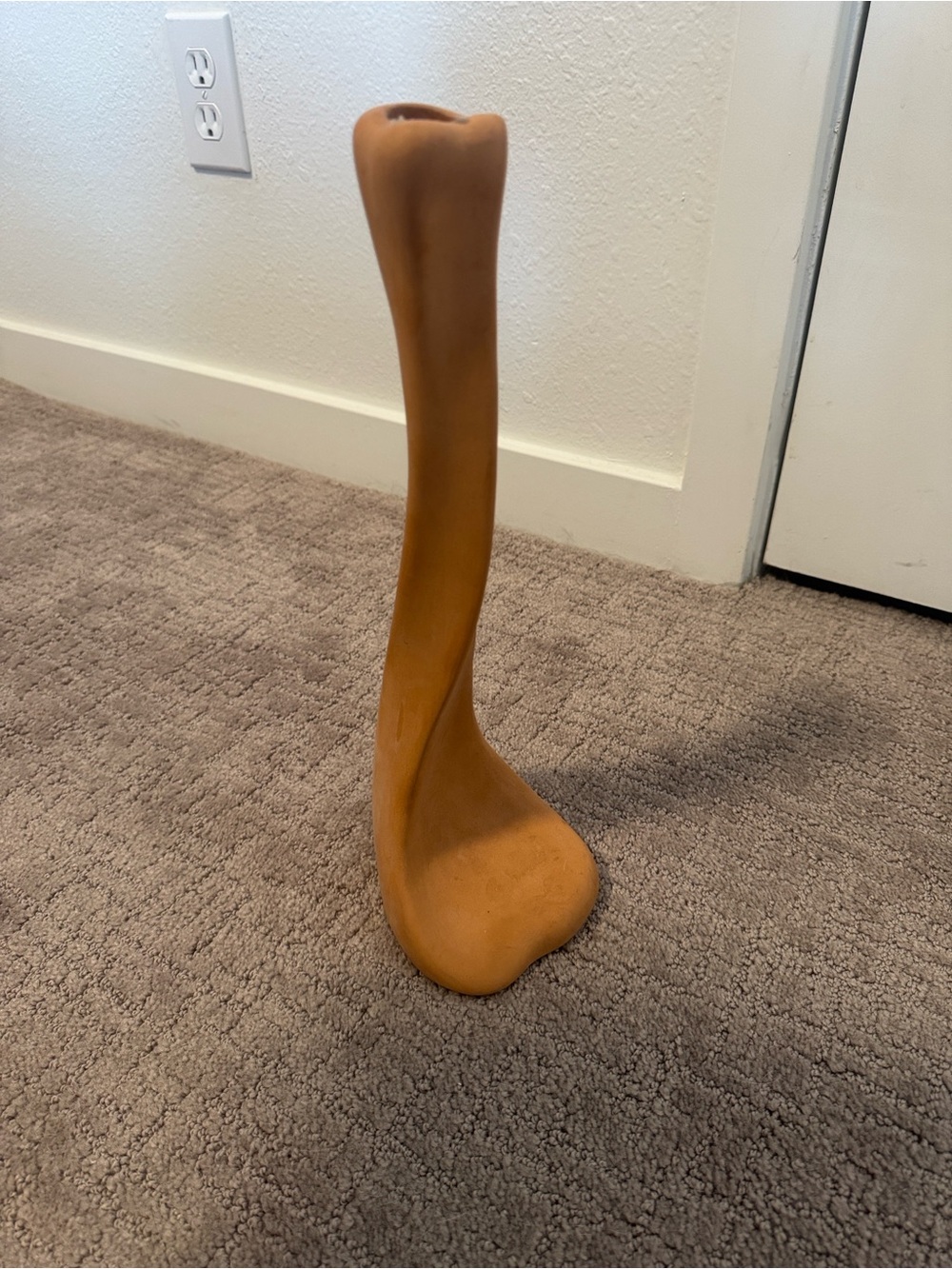 Tiffany & Co. Ceramic Sculptural Vase in Warm Tan